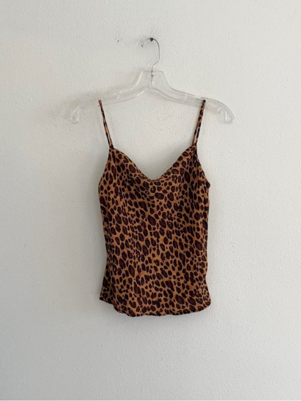Mango Leopard Print Cami Tank Top